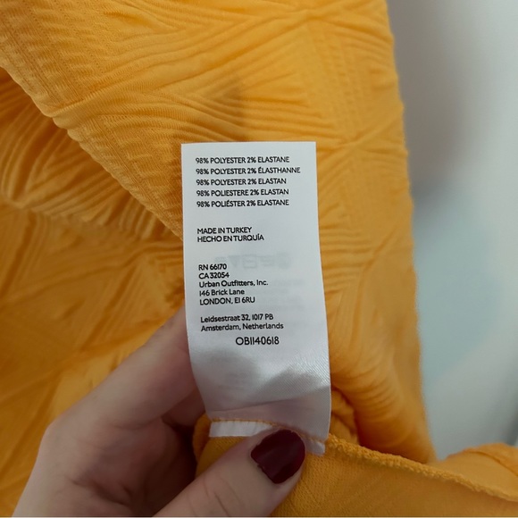 Free People Violet Puff Sleeve Mini Dress in Orange - Picture 8 of 12